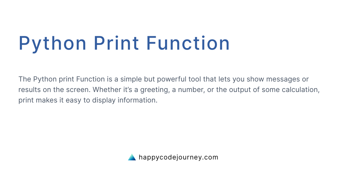 Python Print Function – Learn with Examples & Exercises