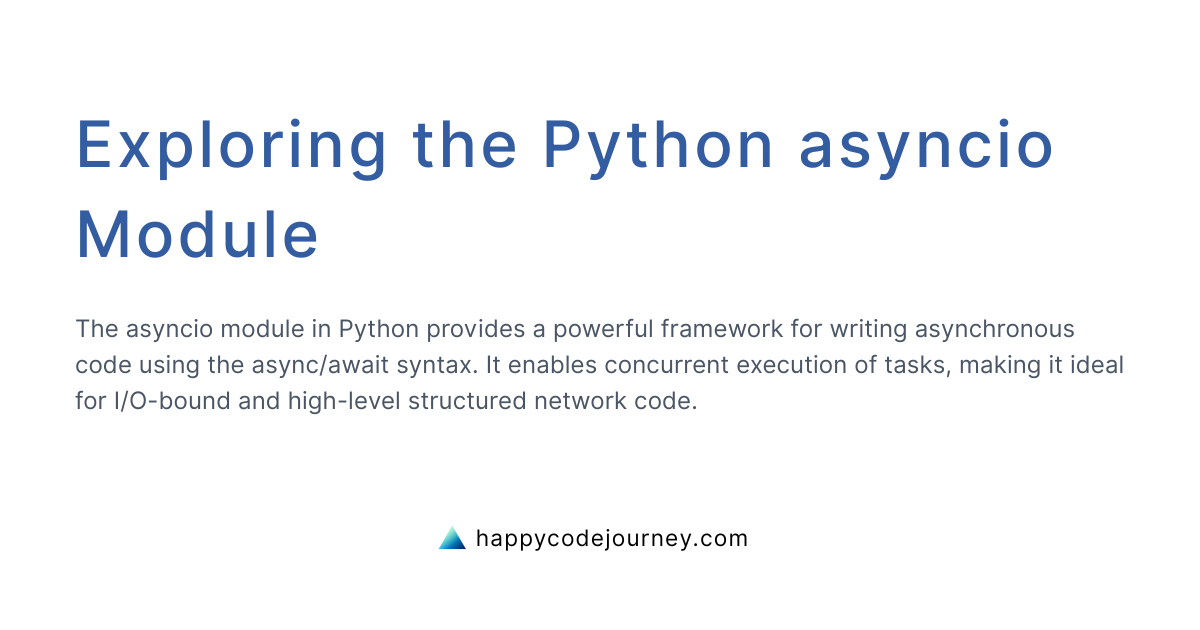 Python asyncio Module – Master Asynchronous Programming